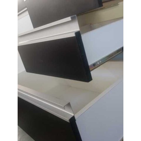 Gabinete para Pia de Cozinha 1,80m Michelangelo Preto Fosco 100% Mdf 15mm