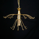 Ver mais imagens de Lustre Pendente Cristal Acrílico para Sala/Quarto Dourado
