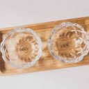 Ver imagem 4 de Conjunto 2 Bowls de Cristal Diamond Lyor 270ml para Frutas Petiscos Potinhos Decorativos