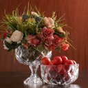 Ver imagem 2 de Conjunto 2 Bowls de Cristal Diamond Lyor 270ml para Frutas Petiscos Potinhos Decorativos