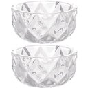 Ver imagem 1 de Conjunto 2 Bowls de Cristal Diamond Lyor 270ml para Frutas Petiscos Potinhos Decorativos