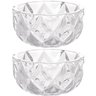 Conjunto 2 Bowls de Cristal Diamond Lyor 270ml para Frutas Petiscos Potinhos Decorativos - 1