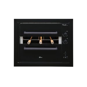 Churrasqueira a Gás Embutir Fischer Ranch 3 Espetos Preta Bivolt 36170