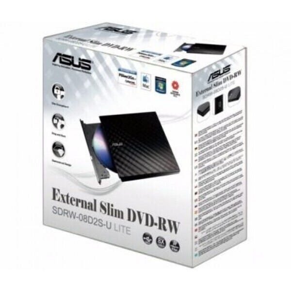 Gravador Externo de Dvd Sdrw-08D2S-U Lite Slim Sata Asus - 5