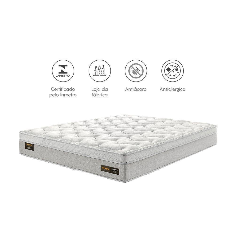 Colchão King NEWFLEX Super Molas Ensacadas 193X203 Exclusive Lorex