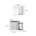 Ver imagem 3 de Conjunto Gabinete Armário Para Banheiro Itália