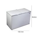 Ver imagem 2 de Freezer Horizontal com 2 Tampas Cega 419 Litros 220v Da420b Metalfrio