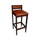 Ver imagem 5 de Banqueta Baixa 70cm para Bancada Assento Estofado em Sintetico Cecilia:imbuia com Sintetico Whisky