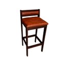 Ver imagem 2 de Banqueta Baixa 70cm para Bancada Assento Estofado em Sintetico Cecilia:imbuia com Sintetico Whisky