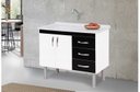 Ver imagem 1 de Gabinete Cozinha Toquio Preto 95cm - Rorato