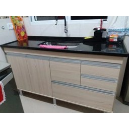 Gabinete para Pia de Cozinha 1,50m Michelangelo Cípres 100% Mdf 15mm - 8