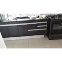Ver imagem 3 de Gabinete para Pia de Cozinha 2m Michelangelo Preto Fosco 100% Mdf 15mm