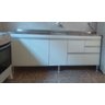Gabinete para Pia de Cozinha 2m Branco Fosco 100% Mdf 15mm - 2