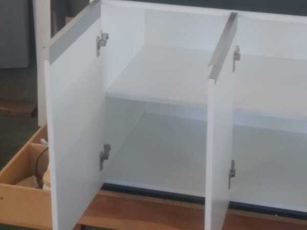 Gabinete para pia de cozinha 2m Branco Fosco 100% MDF 15mm - 5