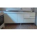 Ver imagem 2 de Gabinete para Pia de Cozinha 2m Branco Fosco 100% Mdf 15mm