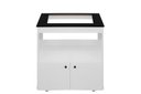 Ver imagem 4 de Balcão Cozinha Fogão Cooktop 4 Bocas 2 Portas Branco e Preto
