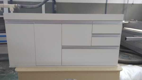 Gabinete para pia de cozinha 1,50m Donatello Branco 100% MDF 15mm - 1
