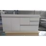 Gabinete para Pia de Cozinha 1,50m Donatello Branco 100% Mdf 15mm - 1