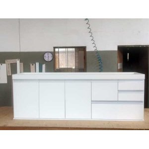 Gabinete para Pia de Cozinha 1,80m Branco 100% Mdf 15mm