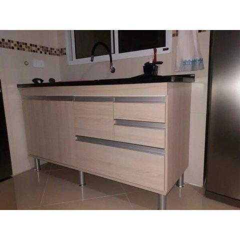 Gabinete para Pia de Cozinha 1,80m Cípres 100% Mdf 15mm