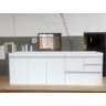 Gabinete para Pia de Cozinha 2,2m Branco Fosco 100% Mdf 15mm - 1