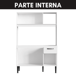 Cozinha Completa Compacta Branco Armário Mdf 4 Portas 1 Gaveta - 4