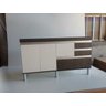 Gabinete para Pia de Cozinha 1,50m Donatello Preto e Branco 100% Mdf 15mm - 5