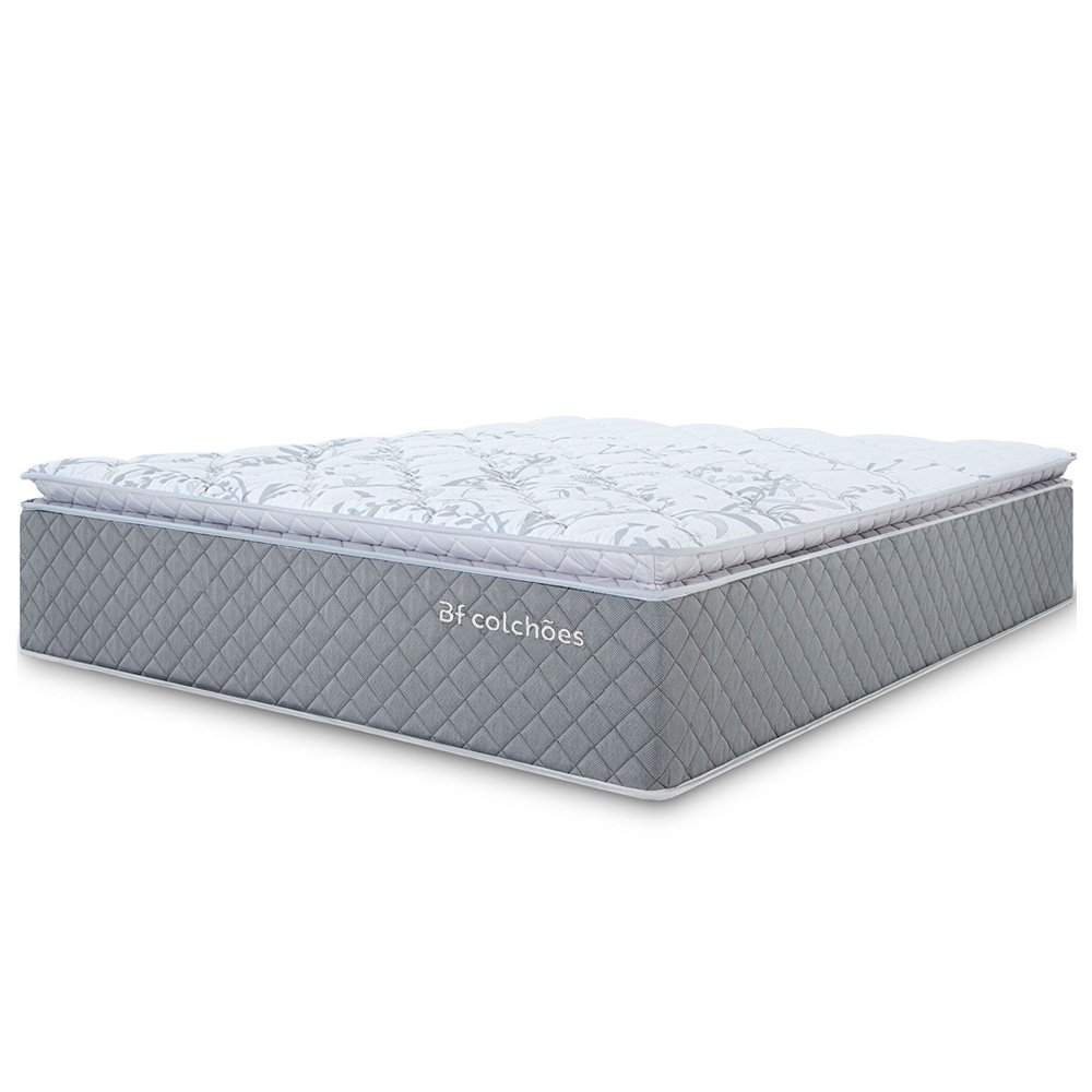 Colchão Queen Bf Colchoes Molas Ensacadas com Pillow Top Extra Conforto 158x198x38cm Bf