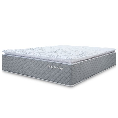 Colchão Queen Bf Colchoes Molas Ensacadas com Pillow Top Extra Conforto 158x198x38cm Bf