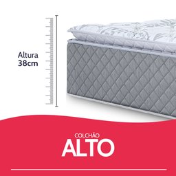 Colchão Queen Bf Colchoes Molas Ensacadas com Pillow Top Extra Conforto 158x198x38cm Bf - 7