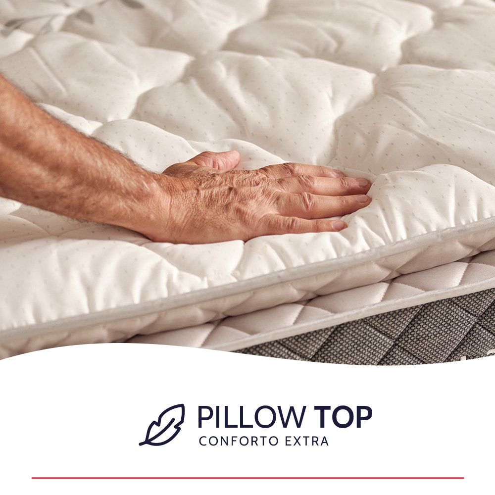 Colchão Queen Bf Colchoes Molas Ensacadas com Pillow Top Extra Conforto 158x198x38cm Bf - 8
