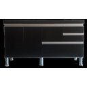 Ver imagem 2 de Gabinete para Pia de Cozinha 1,50m Michelangelo Preto Fosco 100% Mdf 15mm