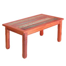 Conjunto Mesa de Jantar em Madeira Demolição 1,5m 6 Cadeiras Conforto com Pátina - 2