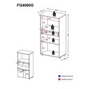 Ver imagem 5 de Balcão Para Forno E Microondas Multimóveis 2 Portas 1 Gaveta Branco
