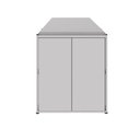 Ver imagem 7 de Mesa Escrivaninha 150cm X 60cm e Armário 2 Portas F5 Office Cor:cinza