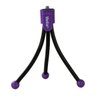 Mini Tripé Flexível com Altura Até 10Cm Roxa - 1