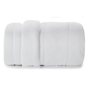 Edredom King Liso de Malha Fio Penteado 100% Algodão - Branco