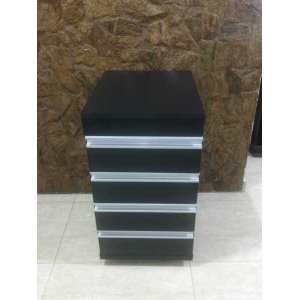Gaveteiro Multi Uso Casa e Escritório 100% Mdf 15mm Michelangello Preto Fosco