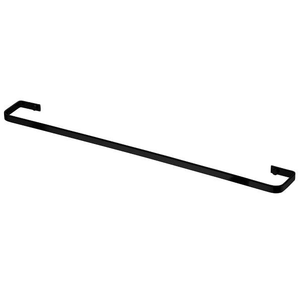 Toalheiro Preto Fosco 60cm Suporte Porta Toalha Toilet Fixo - 2