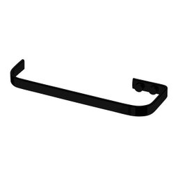 Suporte Porta Toalha Banheiro Lavabo Toalheiro Preto Fosco - 1