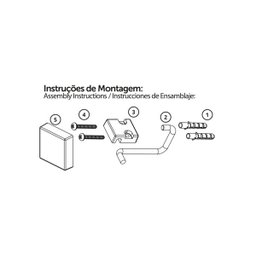 Suporte Porta Toalha Banheiro Lavabo Toalheiro Preto Fosco - 4