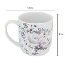 Ver imagem 2 de Jogo 24 Xícaras Grande de Chá Café Florida Porcelana 360ml Branca Caneca Germer Garden Urban