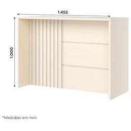 Bancada Gourmet Ambiente Connect Off White – Henn - 2