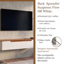 Ver imagem 2 de Rack Aparador Suspenso Flow Off White e Freijó com Design Moderno para Sala e Organização