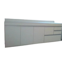 Ver imagem 1 de Balcão com Tampo 2m Branco Fosco 100% Mdf 15mm