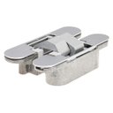 Ver imagem 3 de Dobradiça Invisível Oculta 110mm Ajustável 3D Kit 3 Peças