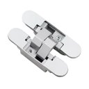 Ver imagem 1 de Dobradiça Invisível Oculta 110mm Ajustável 3D Kit 3 Peças