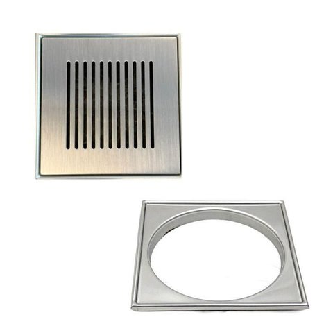 Grelha Listras com Base 10x10cm Inox Escovado 4006/1.e.c Invinox
