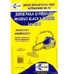 Saco para Aspiradores de Pó Black e Decker Las 2000 - 3