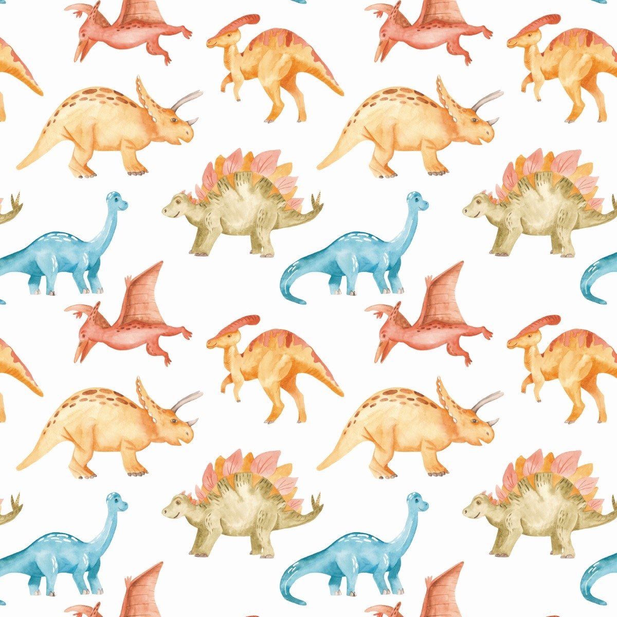 Papel de Parede Dinossauro Dino Baby Desenho Azul Verde Quarto Infantil  Menino Bebê Criança Adesivo Lavável Vinílico